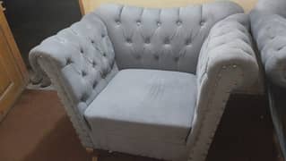 one two sofa set with cutions