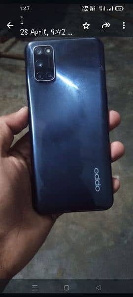 oppoa52 black colour 6/168 GB box with tecno charger 10