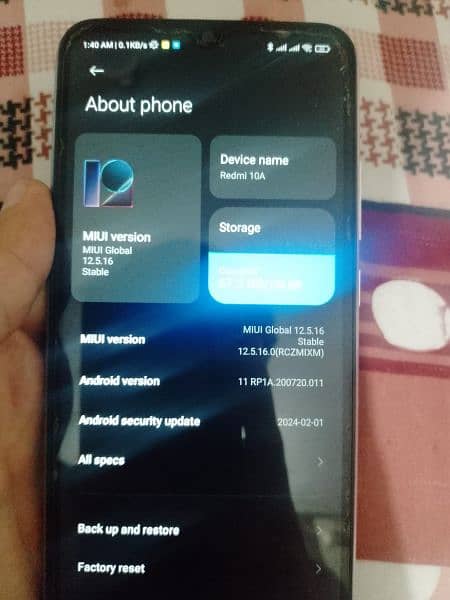 Device Redmi10A contact if interested 3