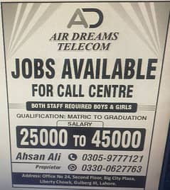 urdu call centre job available