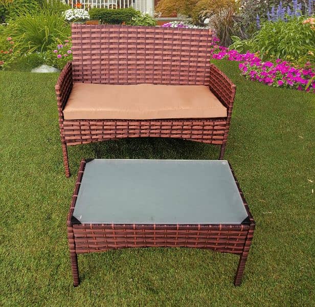 Rattan Outdoor Chairs Set 4 Chairs+Table 5