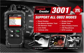 LAUNCH OBD2 Scanner Check Engine Code Reader Diagnostic Tool Display 0