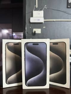 iphone 15 pro max 256gb physical dual  box pack