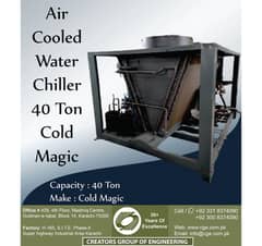 Air Cooled Water Chiller 40 Ton Cold Magic