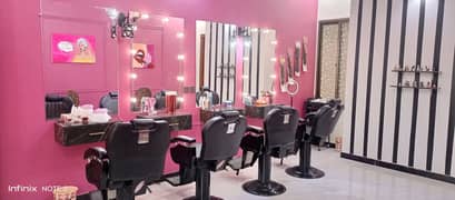 Selling Running Beauty salon and ladies gym in posh area of karachi