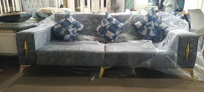 Turkish Velvet 5 Seater Sofa Set On Sale
