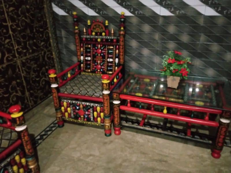 Sindhi Chair set with table 1