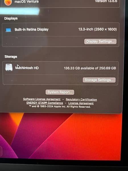 MacbookPro 2017, 13 inch, 256Gb 2