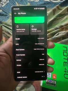 infinix note 40 just one month used