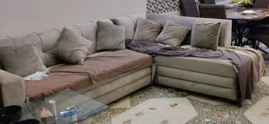 L shape sofa molty foam
