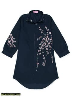 Girls Cotton Embroidered Shirt . . . Cash on Delivery 0