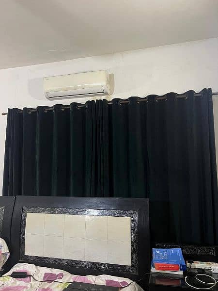 curtains x 2 windows selling due to shifting 1