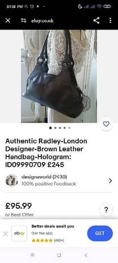Branded original leather bag