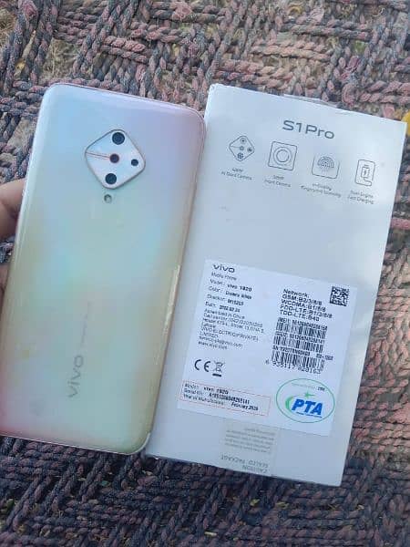 vivo s1 pro 10/10 with complete box lunch condition 4