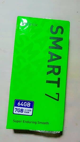 infinix smart 7 (4+3) 7 GB 64 GB condition 10/9 6