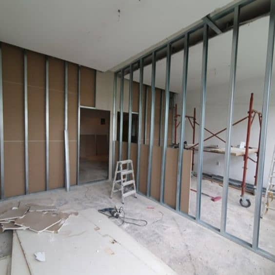 GYPSUM BOARD DRYWALL, GLASS PARTITION, OFFICE PARTITION, FALSE CEILING 9