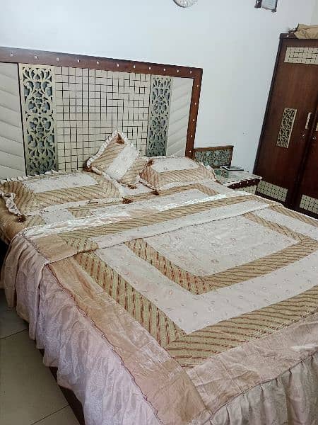 Bridal bed sheet only one time used 1