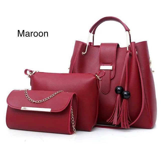 ladies 3 pcs bags with best quality 4