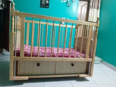 wooden baby cot for sell