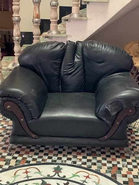 sofa set 3 2 1 for Sale leather poshish 1
