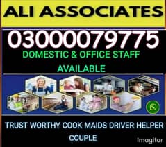 servants,provide,cook,maids,driver,helper,couple 0