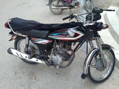 Honda CG 125 2015 black Karachi num