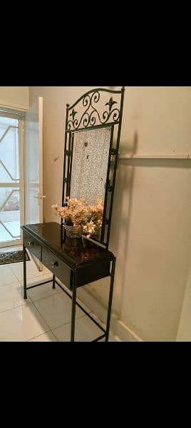 iron bed wooden cupboard 5