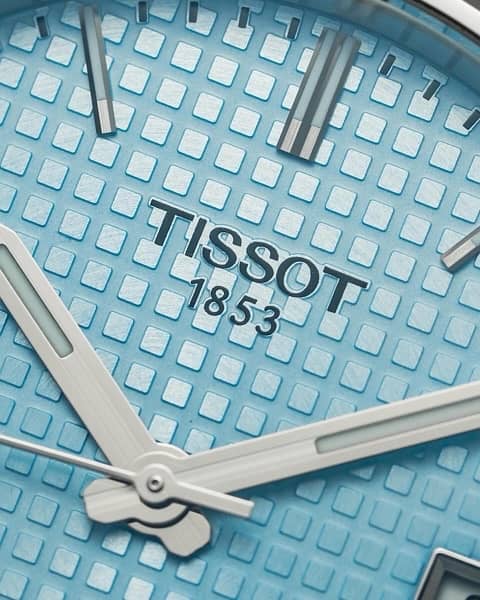 Tissot Prx Powermatic 80 ice blue 40mm used 1