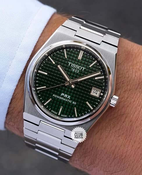 Tissot prx Powermatic 80 green dial Used 98% condition 1