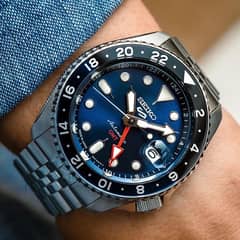 seiko 5 sports gmt ssk003 blue dial 42mm brand new
