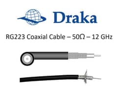 DRAKA (Germany) RG223 Coaxial RF / IF Cable 12 GHz 50Ω 0