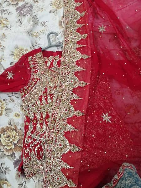 bridal dress , bridal wear , red , mehroon 2