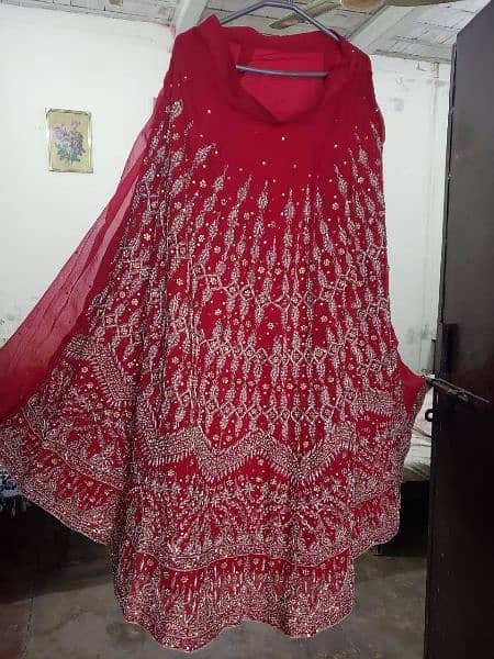bridal dress , bridal wear , red , mehroon 5