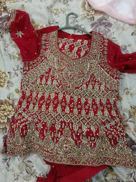 bridal dress , bridal wear , red , mehroon 6