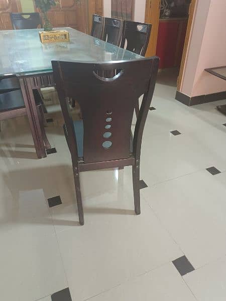 Dining table with 8 chairs made by sheesham wooden 1