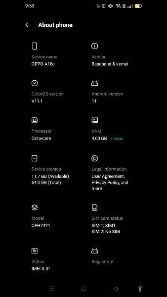 oppo a16e only lines issue but chalta ok ha 2