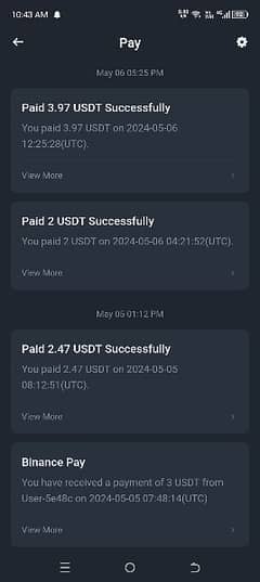 USDT available for binance  and other trusted wallets.