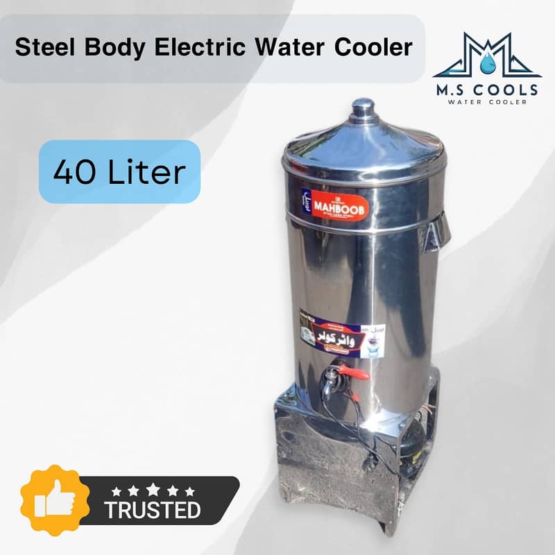 SS Steel non Megnet Electric water cooler, Commercial cooler 3