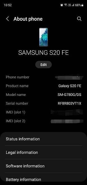 Samsung S20 FE 8