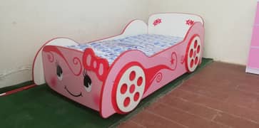 Girls Car Bed for Bedroom Sale in Pakistan, Hello Kitty Bed for Girls
