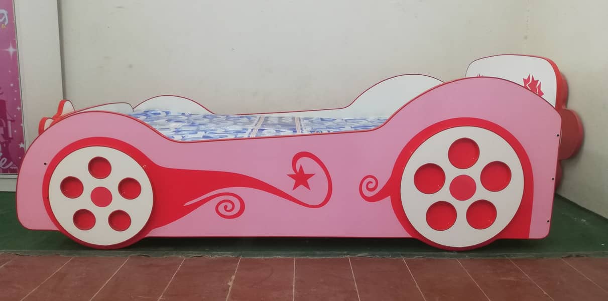 Girls Car Bed for Bedroom Sale in Pakistan, Hello Kitty Bed for Girls 1