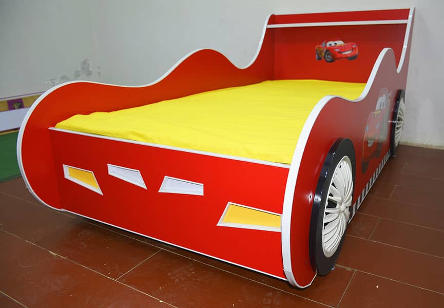 Brand New McQueen 95 Single Car Bed for Boys, Children Beds 2