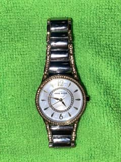 Authentic  Anne klein Pearl dial ladies watch