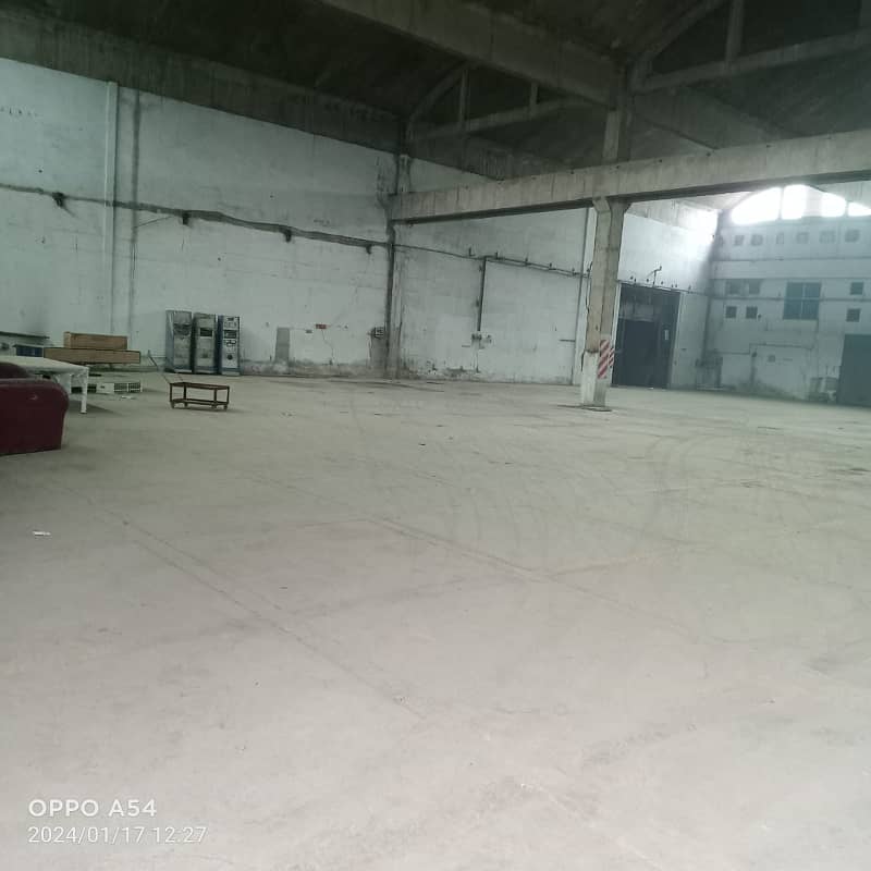 Warehouse, Storage Space, 40000 Sqft Covered With 50KVA Electricity Connection Vacant For Rent 3
