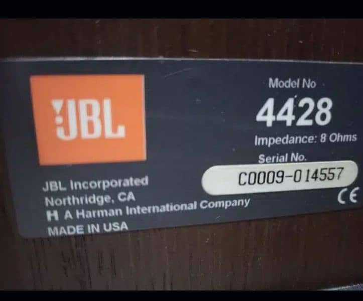 JBL Studio monitor model : 4428 1