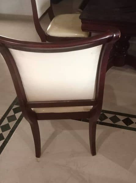 solid wood dining table with 8 chairs. 5