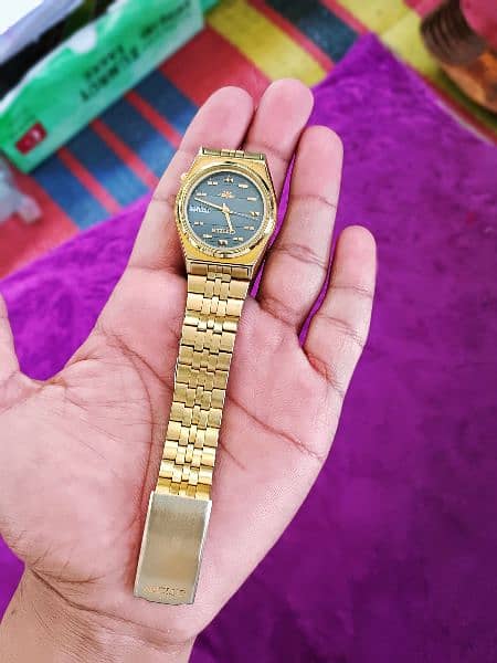 citizen automatic mens gold plated Day date vintage 5