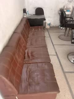 5 sofa set use form hair saloon and good condition 0