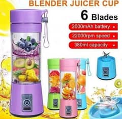 Mini Portable and Rechargeable Battery Juice Blender