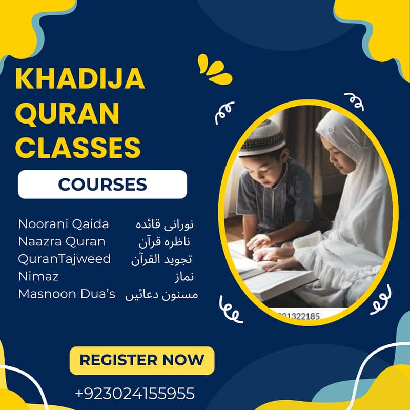 Khadija Quran Classes for Kids & Females 1